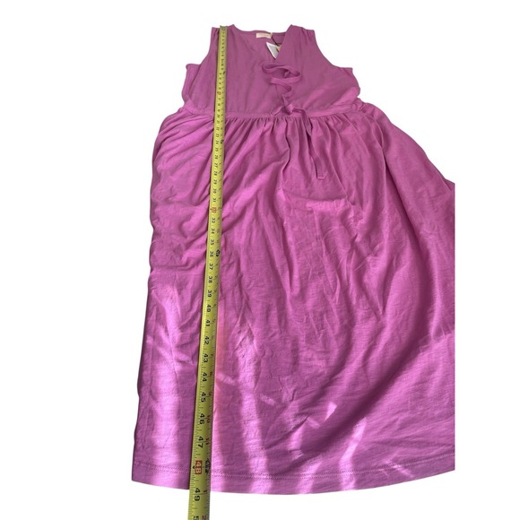 NWT Nation LTD Brianna Rosebud Pink Pima Cotton Midi Sleeveless Dress Sz M Beach - Picture 15 of 16